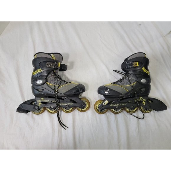 Blade Runner Size 4 ABEC Max 72mm Wheel Size Satelite Yellow Black Roll 2-5 size - Picture 1 of 10